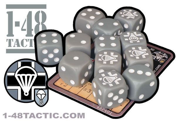 12 Fallschirmjäger Division faction dice + exclusive limited edition weapon card!