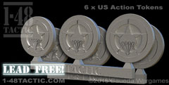 48MAT01 - 6 x Action tokens US Airborne