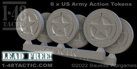 48MAT03 - 6 x Action tokens US Infantry