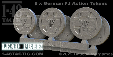 48MAT04 - 6 x Action tokens Fallschirmjäger Division